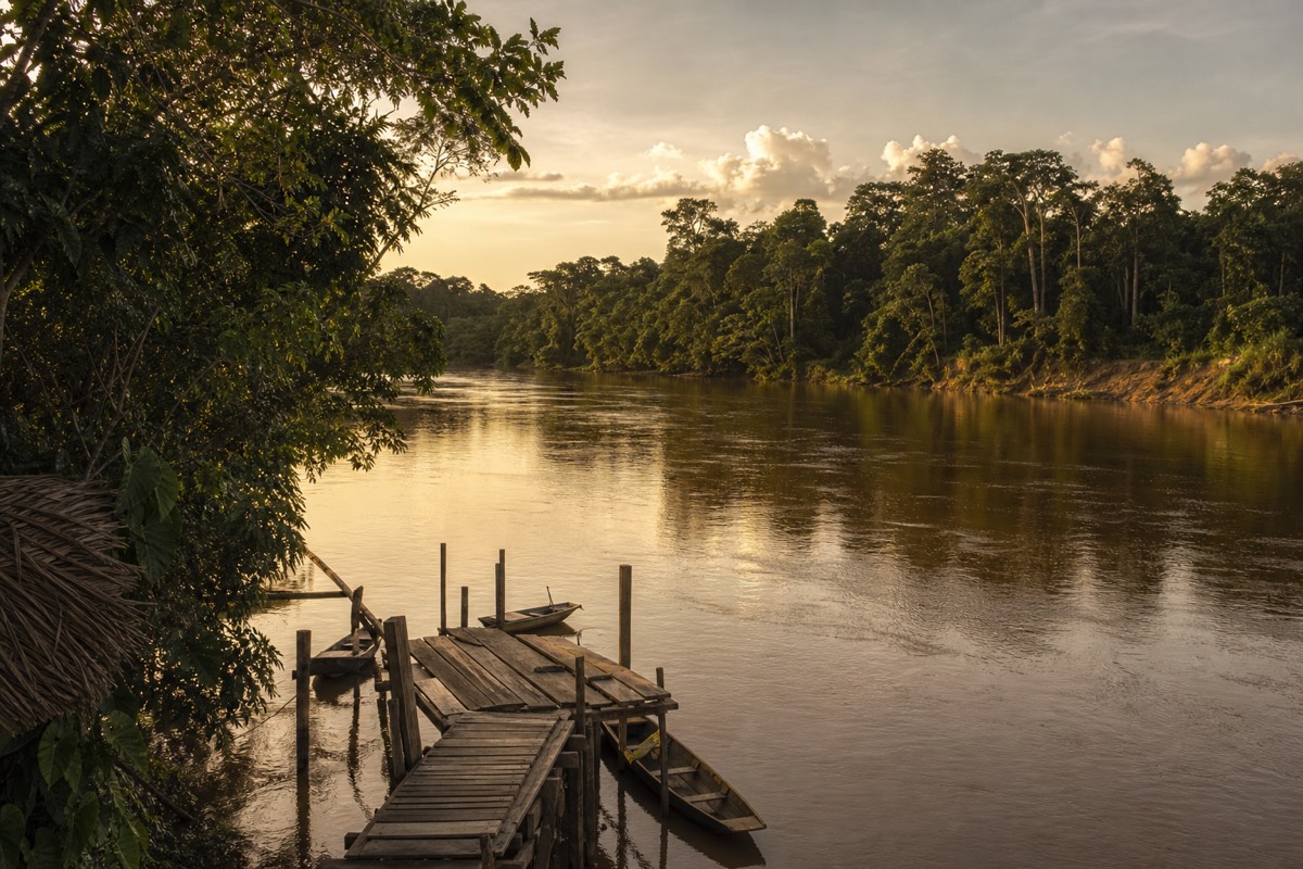 The Amazon River near Iquitos, Peru