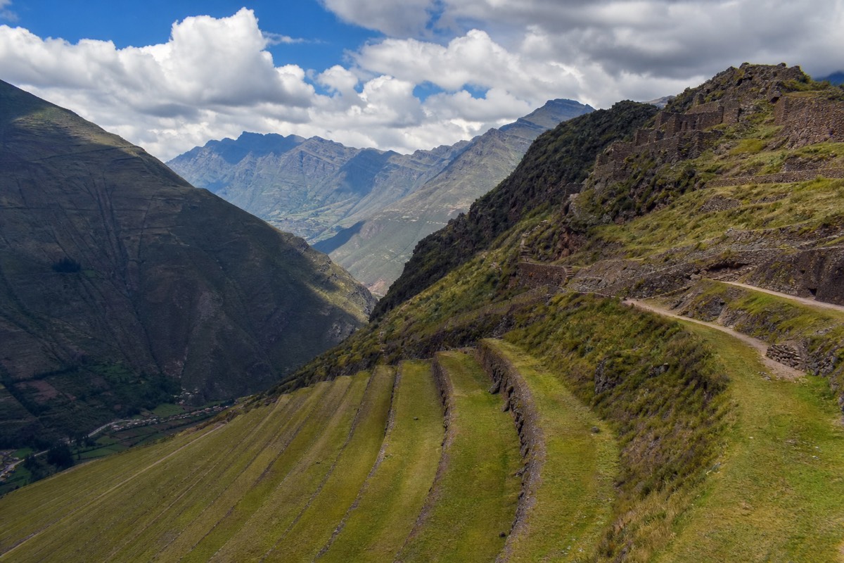 Pisac ruins above the Sacred Valley